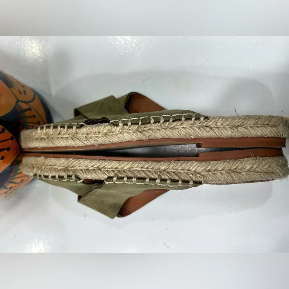 Mi.iM Olive Green Espadrille Women’s Slide Sandals